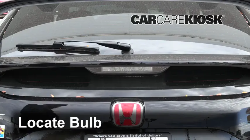 2019 Honda Civic Type R 2.0L 4 Cyl. Turbo Lights Center Brake Light (replace bulb)